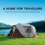 5–8 Person Waterproof Family Camping Tent – Automatic Quick Open