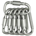 Carabiner Clips Hooks Heavy Duty Spring Snap Swing Screw Lock