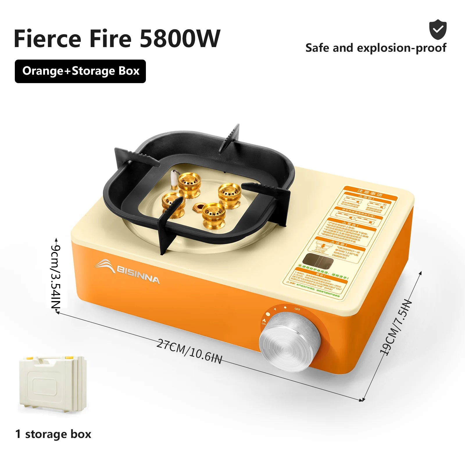 BISINNA Camping Gas Stove 5800W