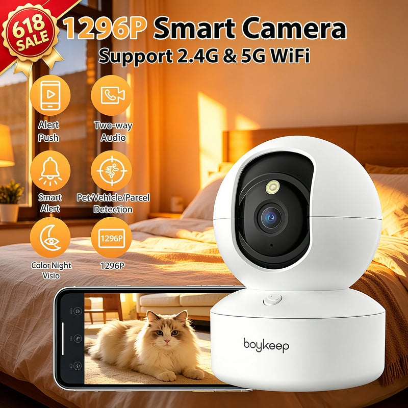 BoyKeep Smart Camera 2K Security Protection Wifi Surveillance