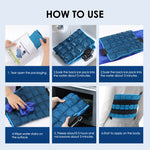 Large Ice Pack For Back/Waist/Knee/Shoulder Reusable Hot And Cold Compress Gel Pad Sports Injury Care Swelling Bruise Ice Wrap