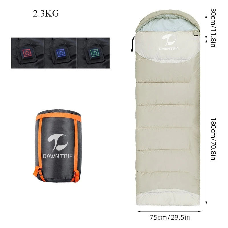 Heated Sleeping Bag Multi USB Power Support Heating Pads