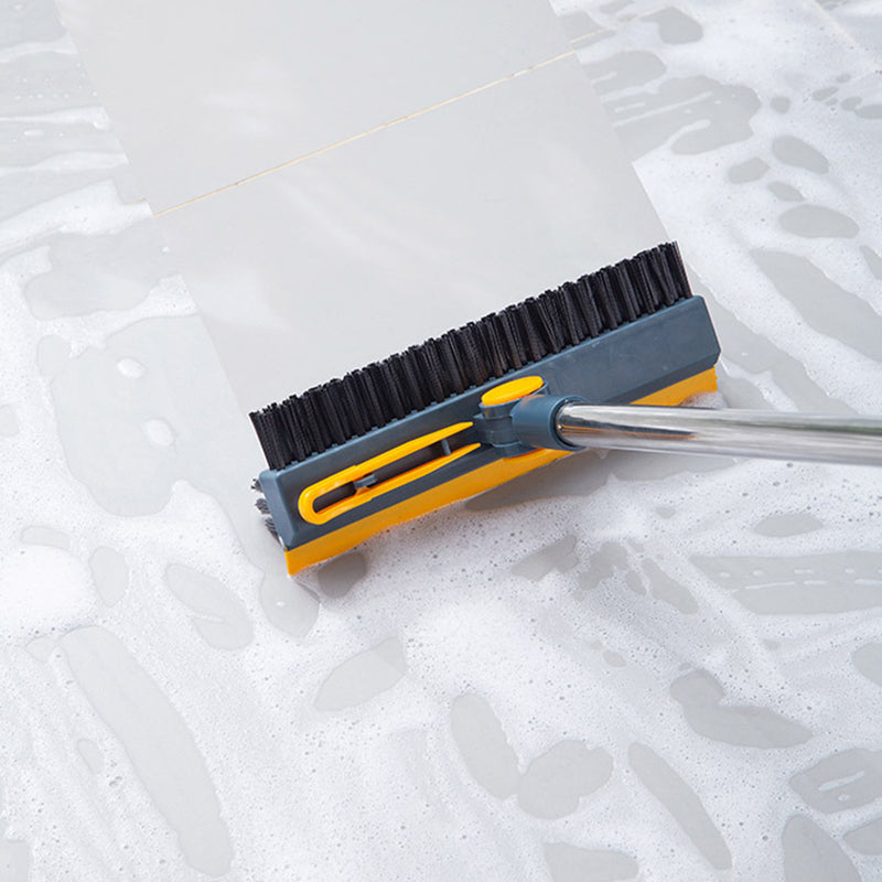 ACRDDK 3 in 1 Floor Scrub Brush 180 Degree Rotation with Adjustable V-Shaped Broom Long Handle Bathroom Kitchen Floor Crevice Cleaning