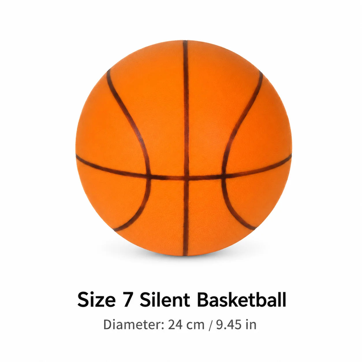 Basketball Training Mat + Silent Balls Set, Sizes 3 5 7, Indoor Practice & Coordination