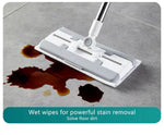 Sabca Clip-On Face Towel Mop Electrostatic Dust Removal Mop Disposable Face Paper Mop For Cleaner Wipes/Dry/Cloth
