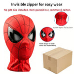 Halloween Spider-Man Mask with Operable Blink Eyes, Chin Control & Superhero Cosplay Headgear – Costume Prop & Gift