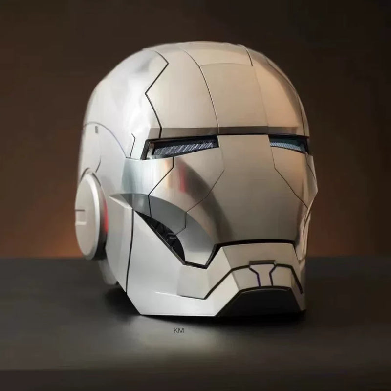 1:1 Iron Man MK5 Helmet – Wearable & Transformable Electronic Helmet, Voice-Activated Opening & Closing, Cosplay Costume Prop, Collectible Decoration & Gift
