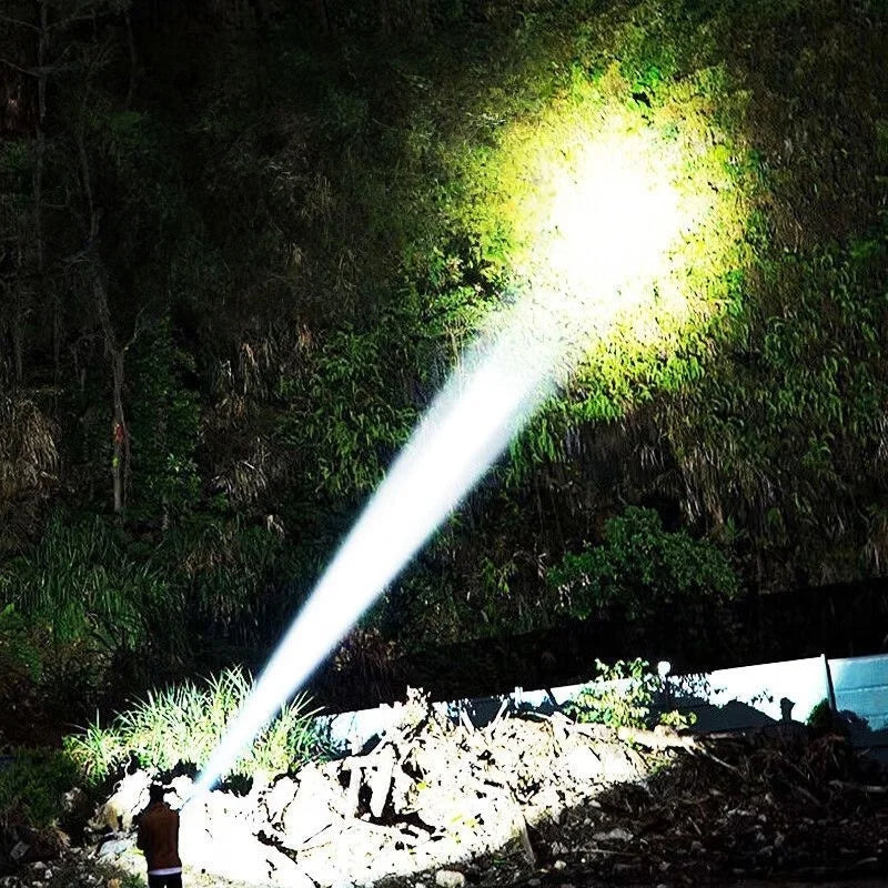 Gondiah Camping 998000000LM Ultra Powerful LED Flashlight, 2000W