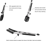 east Essentials Kitchen Tongs Silicone Food Tongs Non Stick Cooking Serving Tongs For BBQ Salad Steak Pasta Spaghetti Noodles