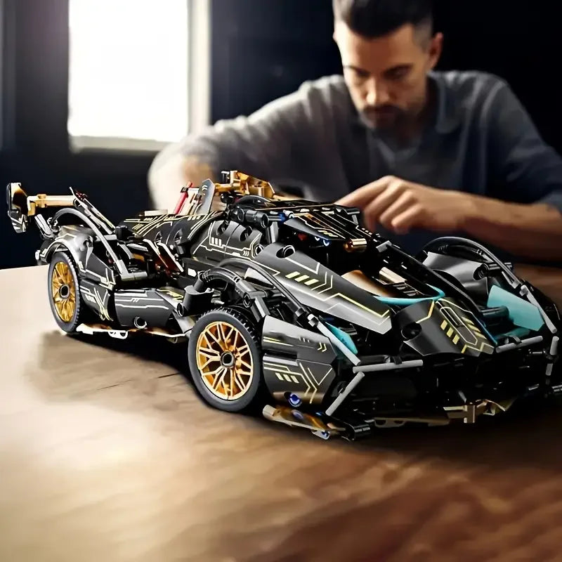 Lego STYLE Lamborghini Race Car