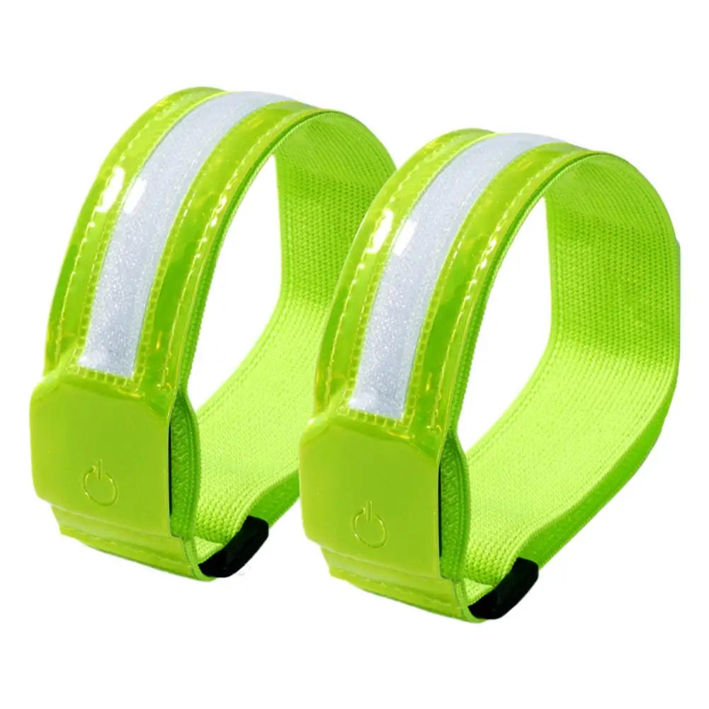Night Running Armband LED Light Outdoor Sports USB Rechargeable Safety Belt Arm Leg Warning Wristband Cycling Bike Bicycle Light