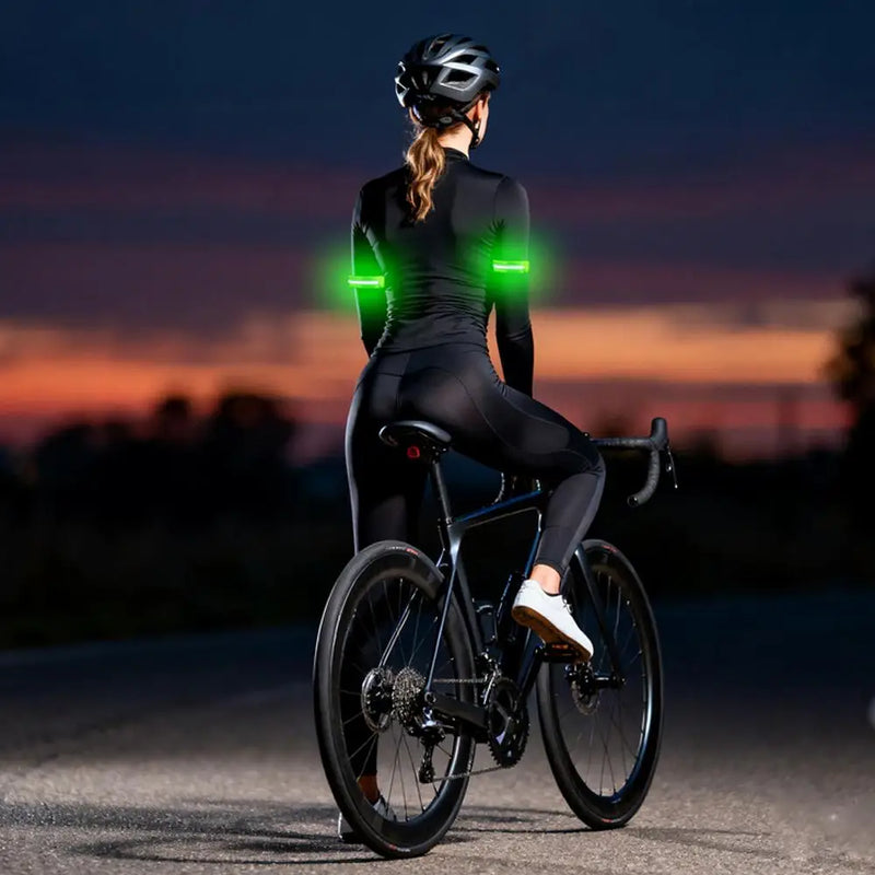 Night Running Armband LED Light Outdoor Sports USB Rechargeable Safety Belt Arm Leg Warning Wristband Cycling Bike Bicycle Light