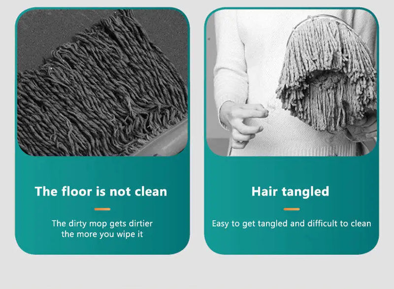 Sabca Clip-On Face Towel Mop Electrostatic Dust Removal Mop Disposable Face Paper Mop For Cleaner Wipes/Dry/Cloth