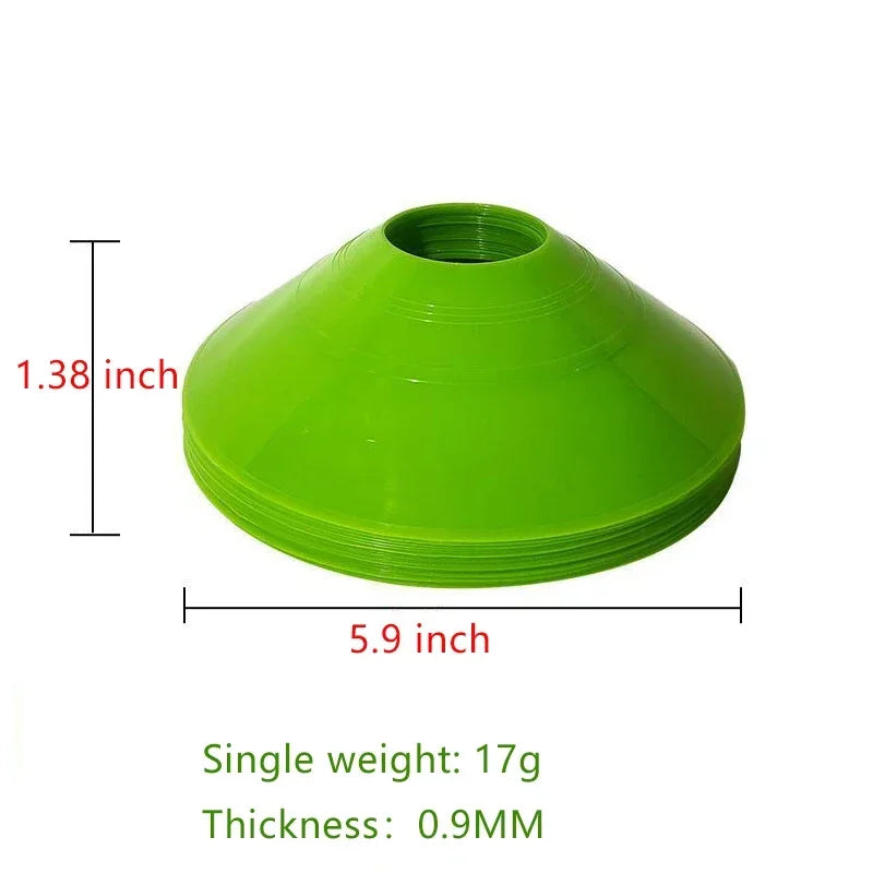 east Fitness 10pcs Cone Set Football Training Equipment for Kid Pro Disc Cones Agility Exercise Obstacles Avoiding Sport Training Accessories