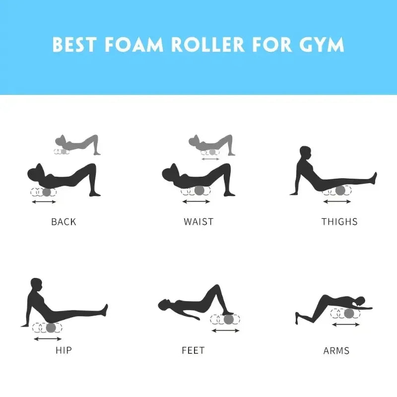 1pc Foam Massage Roller, Physiotherapy and Sports Rehabilitation, Hollow Yoga Column Fitness Equipment for Muscle Massage, Rolle