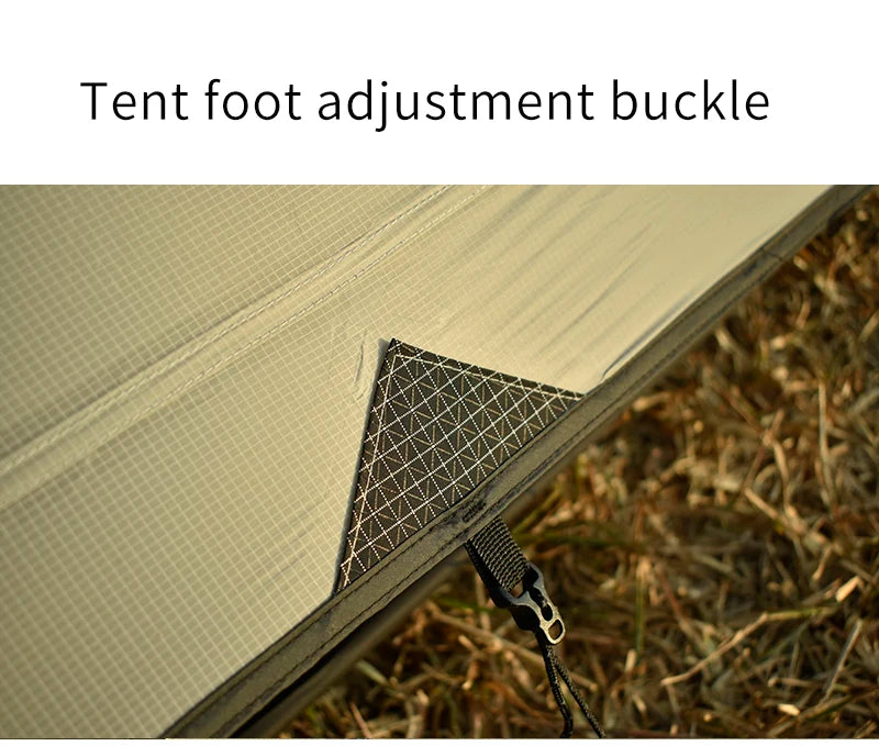 Aricxi tent 2 Person Outdoor Ultralight Camping Tent 3 Season Professional 15D Silnylon Rodless Tent grey black