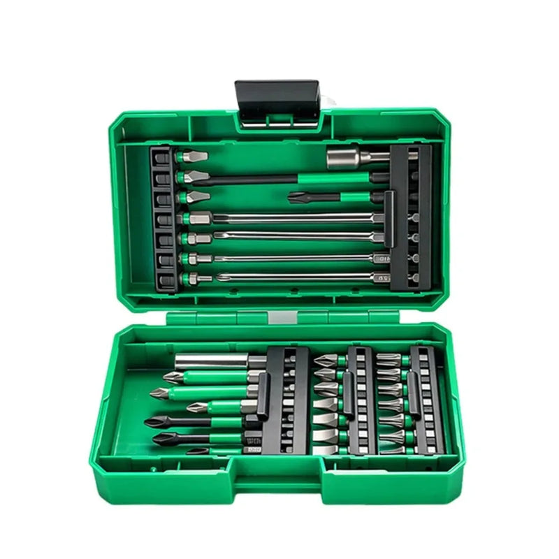 Special Price Father's Day Deal, Screwdriver Drill Bit Set Strong Magnetic Hex Shank Mixed Bits For Impact Driver Electric Drill Wood Metal Repair With Case