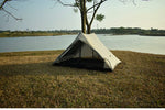 Aricxi tent 2 Person Outdoor Ultralight Camping Tent 3 Season Professional 15D Silnylon Rodless Tent grey black