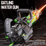 Rotating Gatling Water Gun Large High Pressure Large Capacity Backpack Playing Water Fight Children's Outdoor Toy
