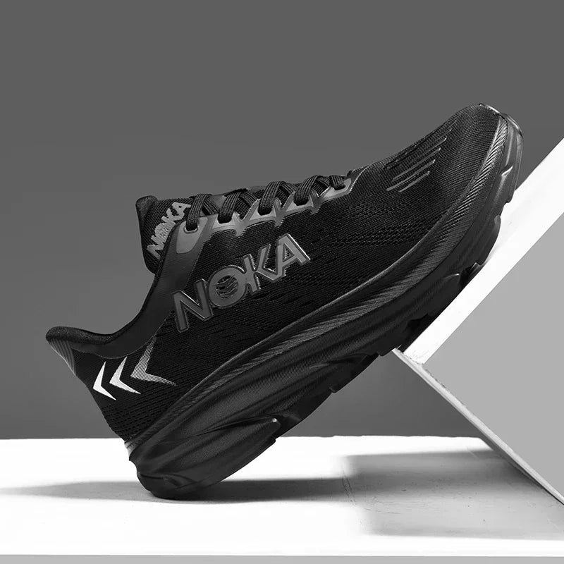 Men's Running Shoes Jogging Breathable Mesh Cushioning Non-Slip Outdoor Luxury Shoes Couple Trainer Race Sneakers Off-road Shoes