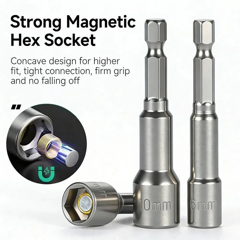Special Price Father's Day Deal, Screwdriver Drill Bit Set Strong Magnetic Hex Shank Mixed Bits For Impact Driver Electric Drill Wood Metal Repair With Case