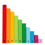 Wooden Montessori Teaching Math Toys Colour Fraction & Adding Sticks