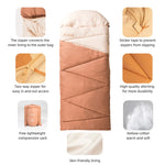 BISINNA Sleeping Bag with Liner 3 Season Portable Envelope Camping Sleeping