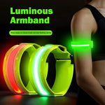 Night Running Armband LED Light Outdoor Sports USB Rechargeable Safety Belt Arm Leg Warning Wristband Cycling Bike Bicycle Light