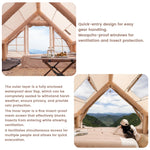 Pakicetus Large Inflatable camping tent 4-8 people with windows portable water-resistant camping tent