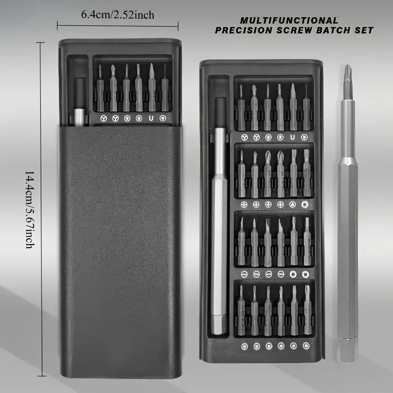 24 in 1 Digital Maintenance Precision Screwdriver Set with Portable Storage Box and Electronic Device Disassembly Tool Best for Father's Day