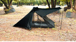 Aricxi tent 2 Person Outdoor Ultralight Camping Tent 3 Season Professional 15D Silnylon Rodless Tent grey black