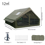 Pakicetus Large Inflatable camping tent 4-8 people with windows portable water-resistant camping tent