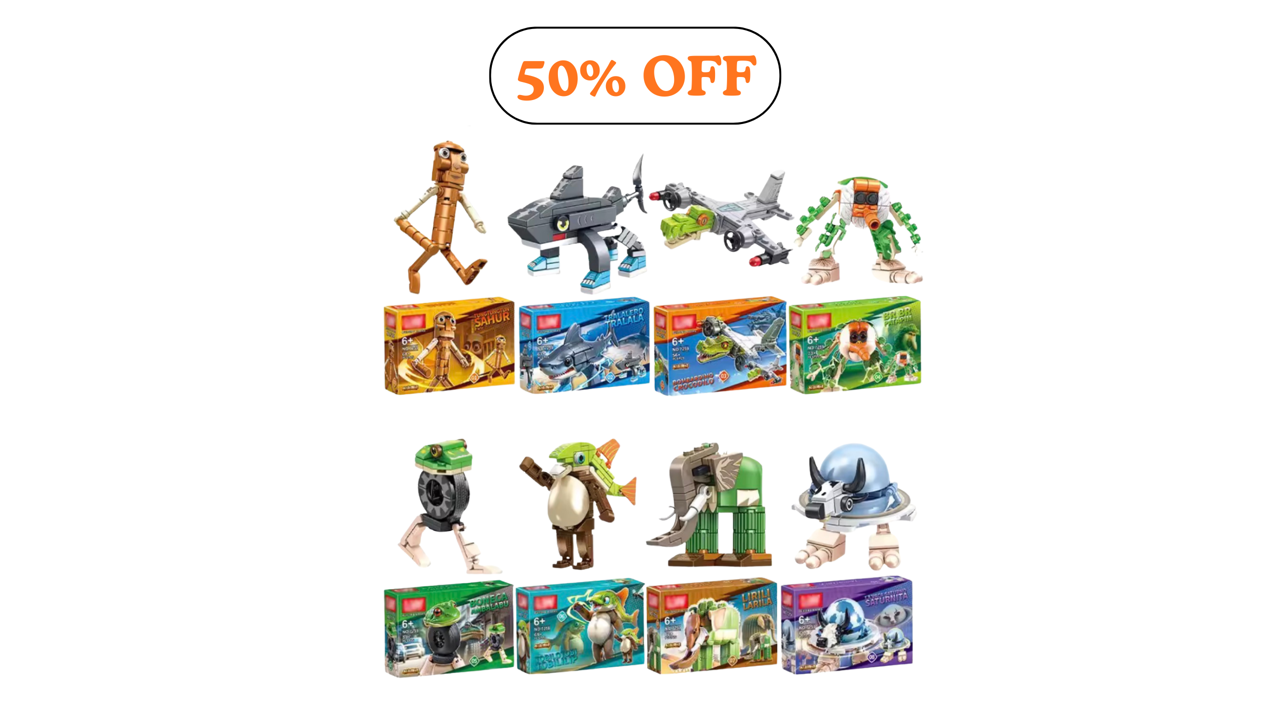 Lego STYLE Brainrot Characters