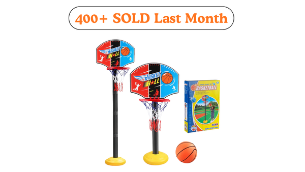 Basketball Hoop for Toddler's, Kids, etc 52-115CM Stand Rack