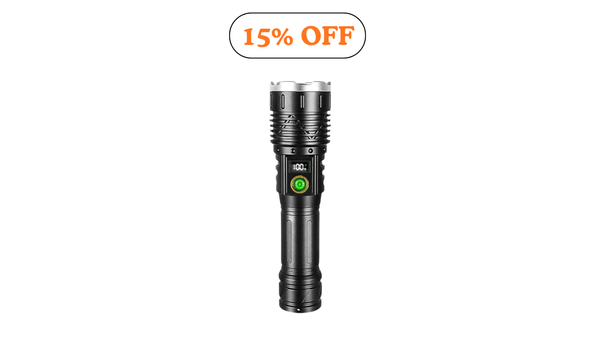 Gondiah Camping Powerful 2*300W LED Flashlight 8500000LM