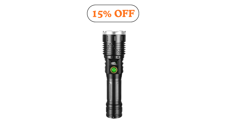 Gondiah Camping Powerful 2*300W LED Flashlight 8500000LM