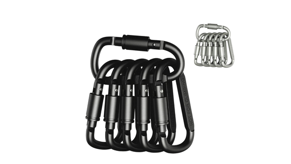 Carabiner Clips Hooks Heavy Duty Spring Snap Swing Screw Lock
