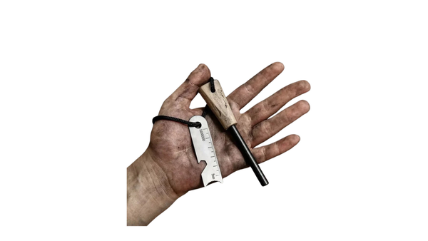 Bear Grylls Survival Fire Starter Magnesium Flint Rod, Portable Emergency Firesteel Kit