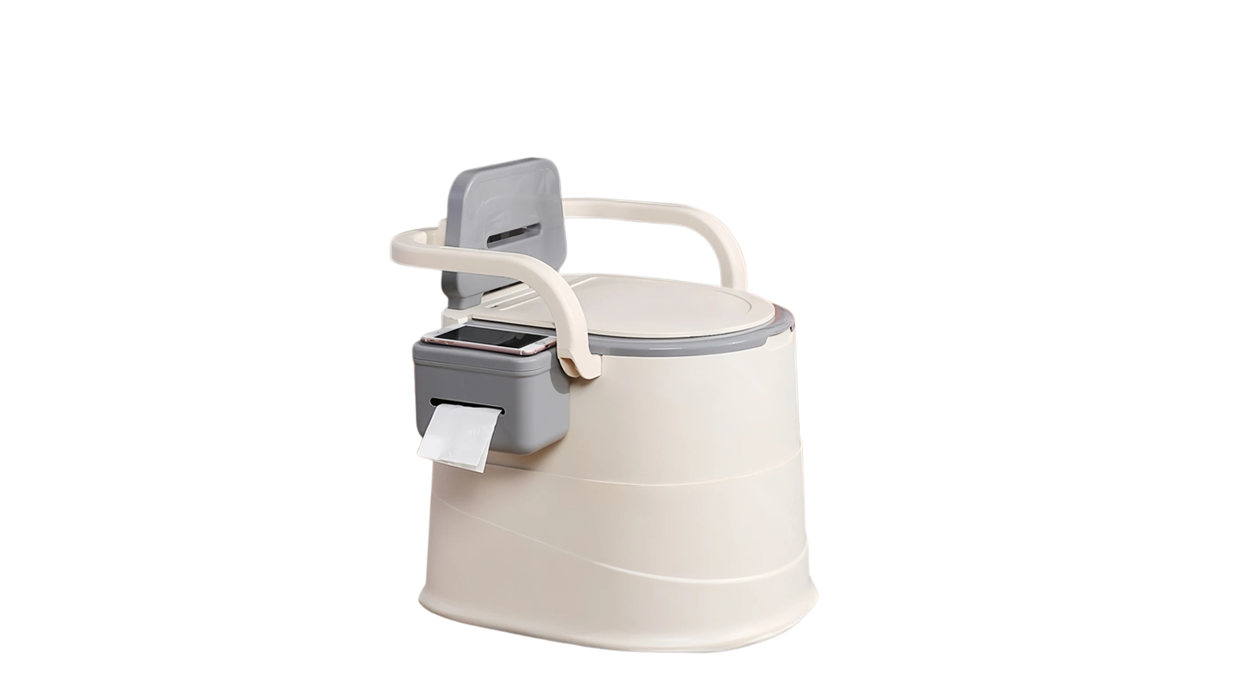east Camping Portable Camping & Emergency Toilet with Lid – Grey