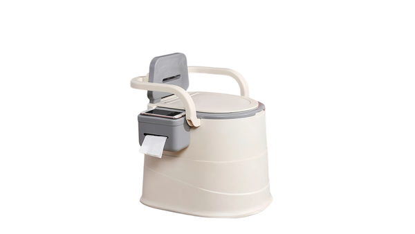 east Camping Portable Camping & Emergency Toilet with Lid – Grey