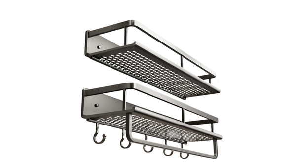 Bahee bathroom rack bathroom shelf toilet space aluminium hanging rack bathroom organizer hang on the wall