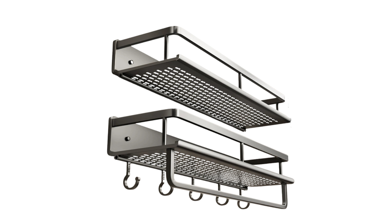 Bahee bathroom rack bathroom shelf toilet space aluminium hanging rack bathroom organizer hang on the wall