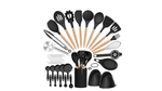 MasterBro 36pcs silicone utensil cooking set with holder
