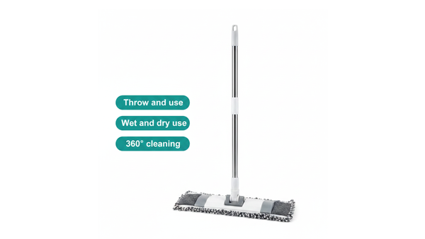 Sabca Clip-On Face Towel Mop Electrostatic Dust Removal Mop Disposable Face Paper Mop For Cleaner Wipes/Dry/Cloth
