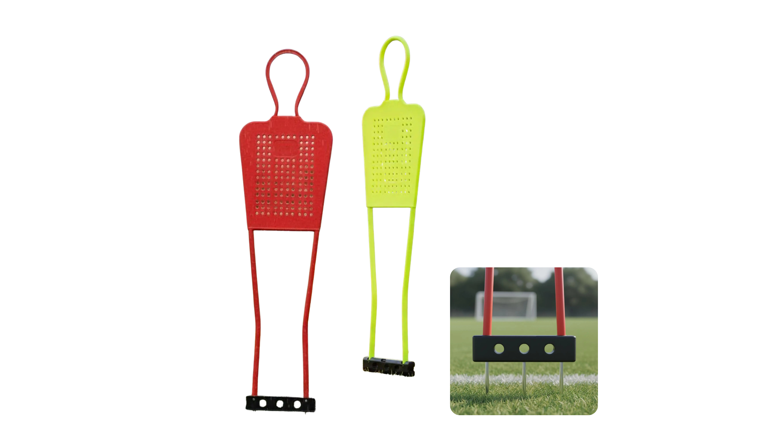 Fit & Smith Soccer Wall Mannequin Long-Lasting Plastic Football Unrestricted Kick Mannequin Training Obstacle Mannequin High Visibility