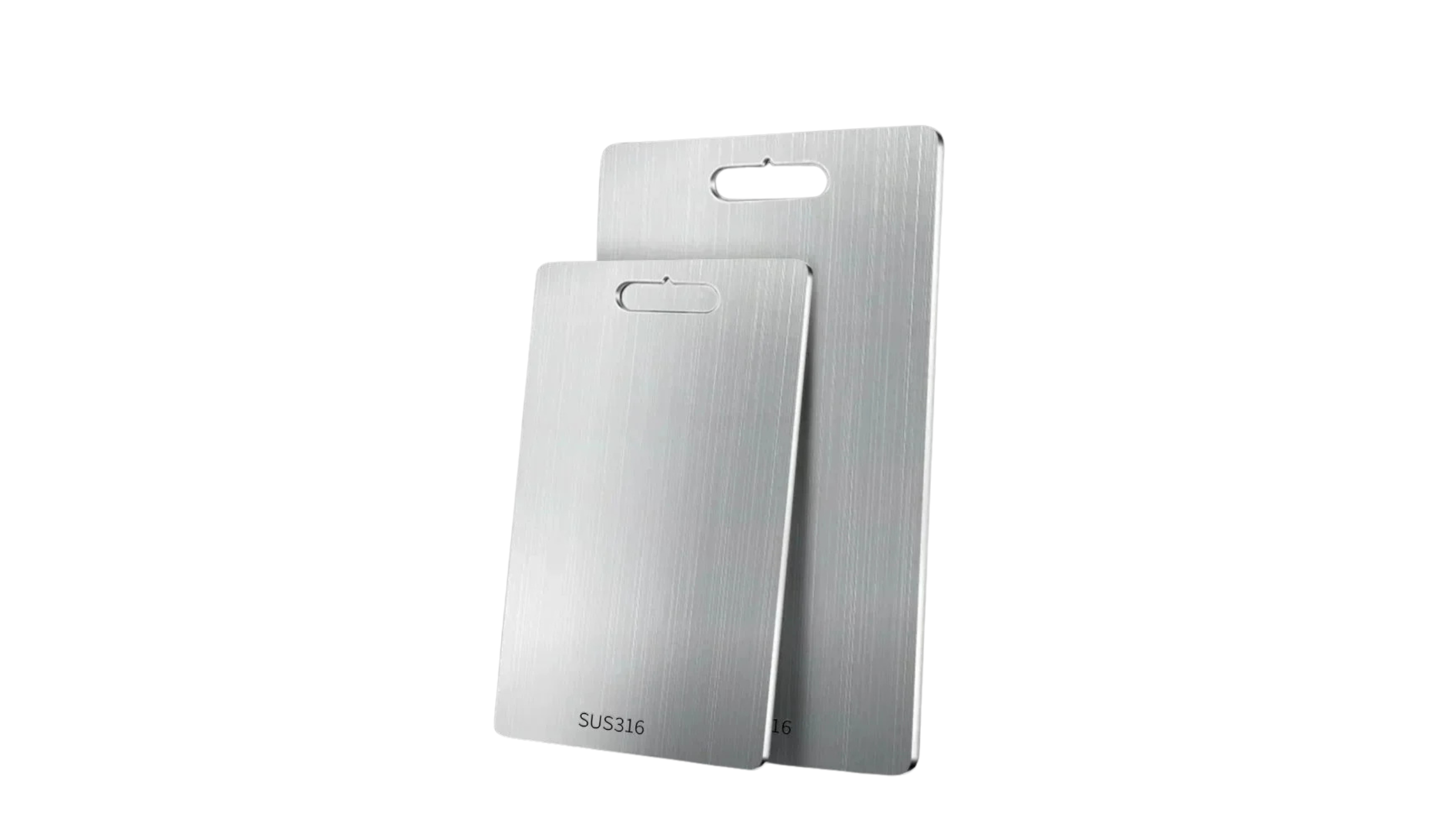 KitchenAed 316 Stainless Steel Panel and Chopping Board Kitchen Household Thickened Double Sided Cutting Board Block Kneading Dough Board