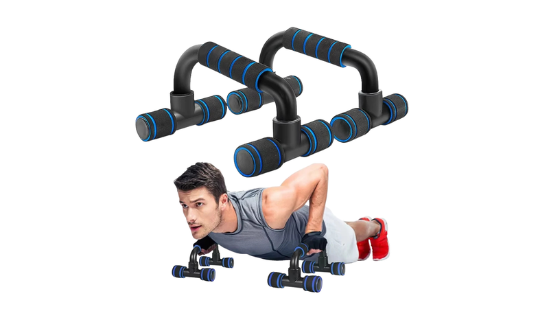 east Fitness Non-Slip Push Up H-Shaped Support Bar Stand Home Fitness Power Rack Gym Handles Pushup Bars Exercise Arm Chest Muscle Training