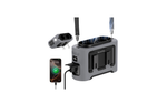 Socool 14500mAh Portable Waist Fan Dual Airflow Outlet Turbo Motors with Four Clips Emergency Flashlight Power Bank
