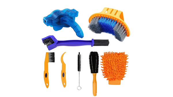 Chain Cleaner Portable Cycling Cleaning Kit Bicycle Scrubber Brushes Set Bike Wash Repair Tool for Mountain Road Motorcycle