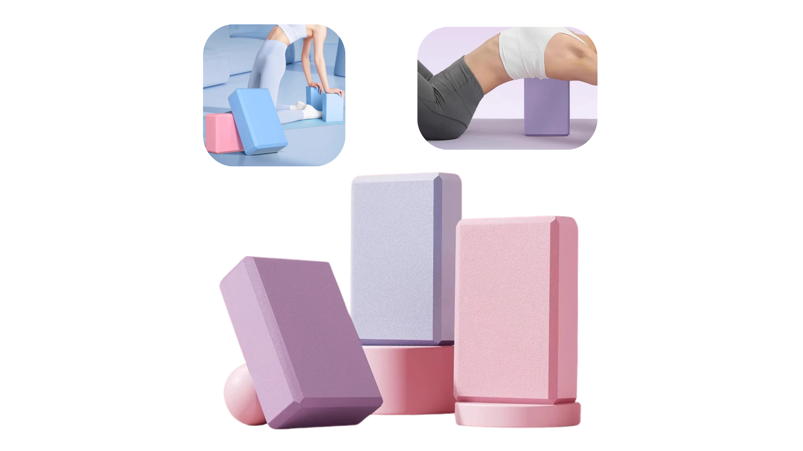 1PC Yoga Building Blocks Cubes Pilates Bricks Reinforcement Mats Sports Supplies Exercise Home Exercise Equipment Fitness